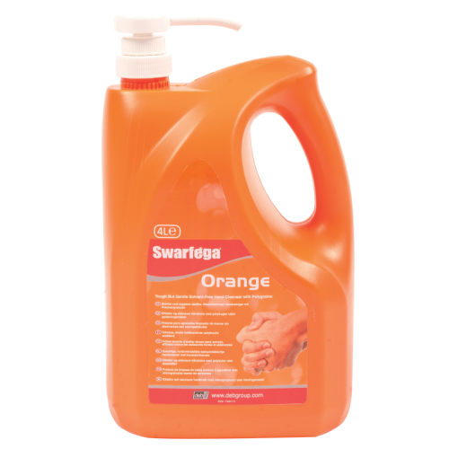 Swarfega® Orange - żelowa pasta do czyszczenia ciężkich zabrudzeń - 4 litry (pojemnik z pompką)
