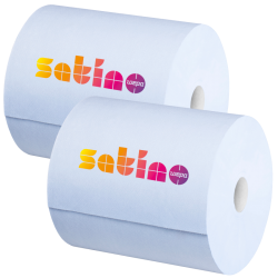 Czyściwo papierowe - makulatura, 350 m, 1000 odc., 2 warstwy, opakowanie 2 rolki - SATINO BY WEPA (305260)