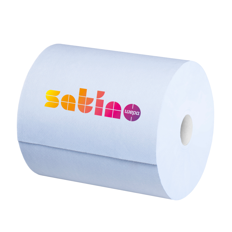 Czyściwo papierowe - 350 m, 1000 odc., 3 warstwy, opakowanie rolka - SATINO BY WEPA (305320)